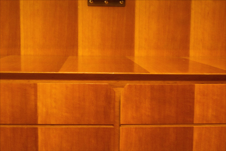 Suspended console in wood by La Permanente Mobili Cantù, 1950s