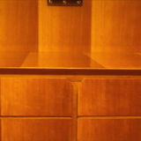 Suspended console in wood by La Permanente Mobili Cantù, 1950s