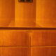 Suspended console in wood by La Permanente Mobili Cantù, 1950s
