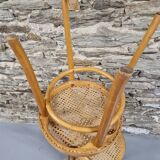 Set of thonet style cane chairs