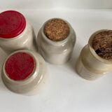 Set of 4 mustard jars