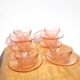 Vintage Arcopal Rosaline Coffee Cup Set