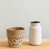 Duo of ceramic pots