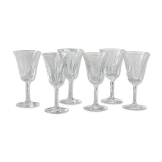 Set of 6 glasses with port St Louis cerdanya model