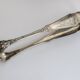 Solid silver sugar tongs, lion claws, Tallois and Mayence