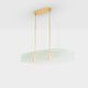 Ceiling light by Roberto Volonterio and Cesare Benedetti, brass and glass, 1980.