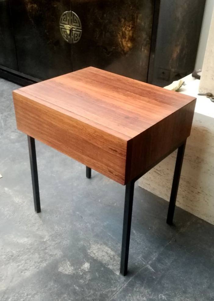 Bedside table in rosewood 1950s