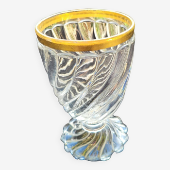 Chalice in twisted baccarat crystal late 19th century