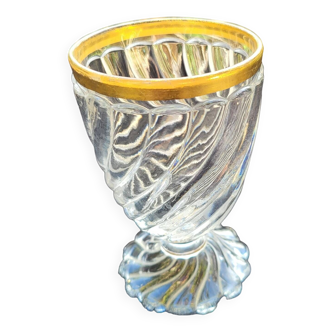 Chalice in twisted baccarat crystal late 19th century
