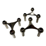Set of 3 Nagel candle holders