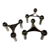 Set of 3 Nagel candle holders