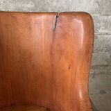 Scandinavian Swedish pine log stump chair "kubbstol" 1970s