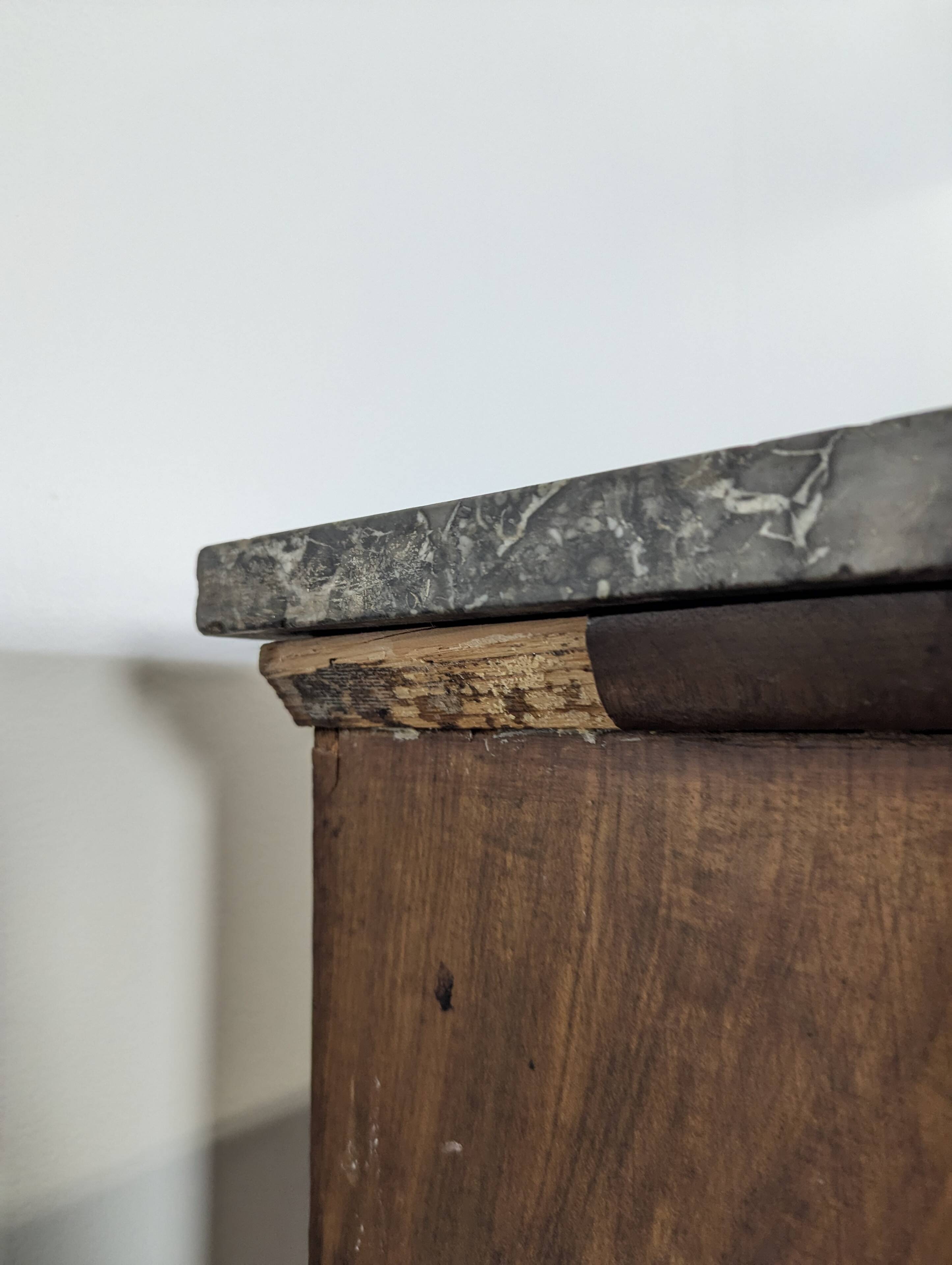 Louis Philippe period silver cabinet in flamed mahogany veneer