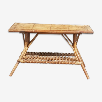 Rectangular rattan table