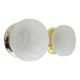 Pair of wall or ceiling lights with white-edged globe. 80 years