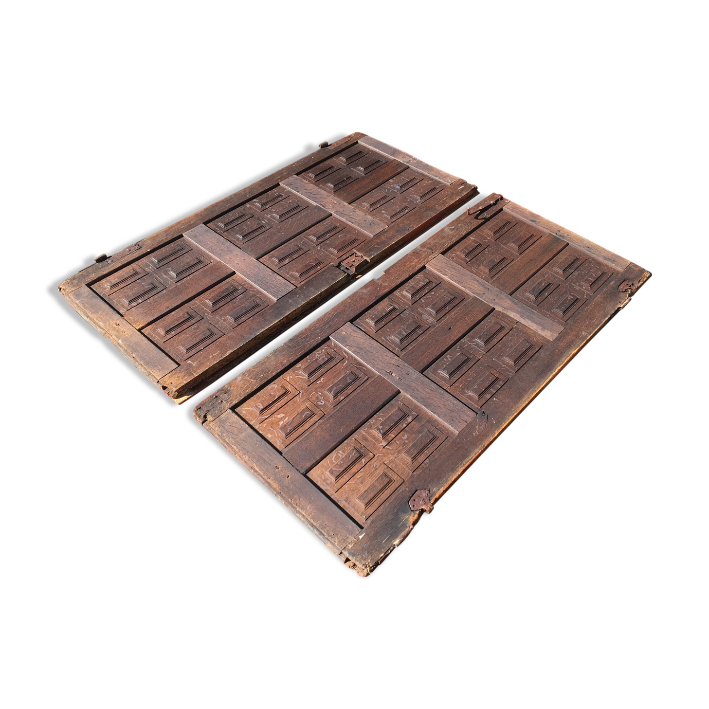 Pair of eighteenth closet doors