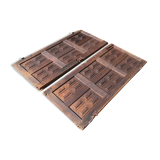 Pair of eighteenth closet doors