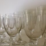 Set of crystal glasses from the 60s