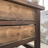 XL central island workbench oak