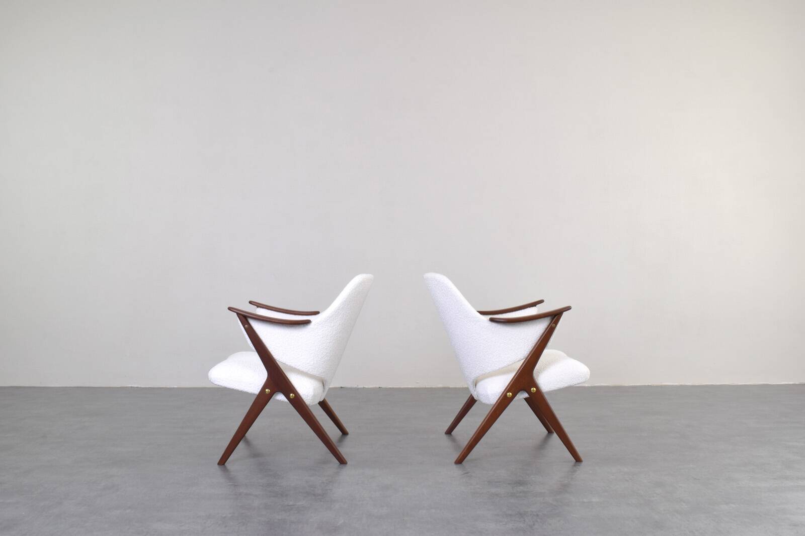 Fauteuils Mid-Century en Teck Knott de Brunstad Møbelfabrikk, Norvège, 1960