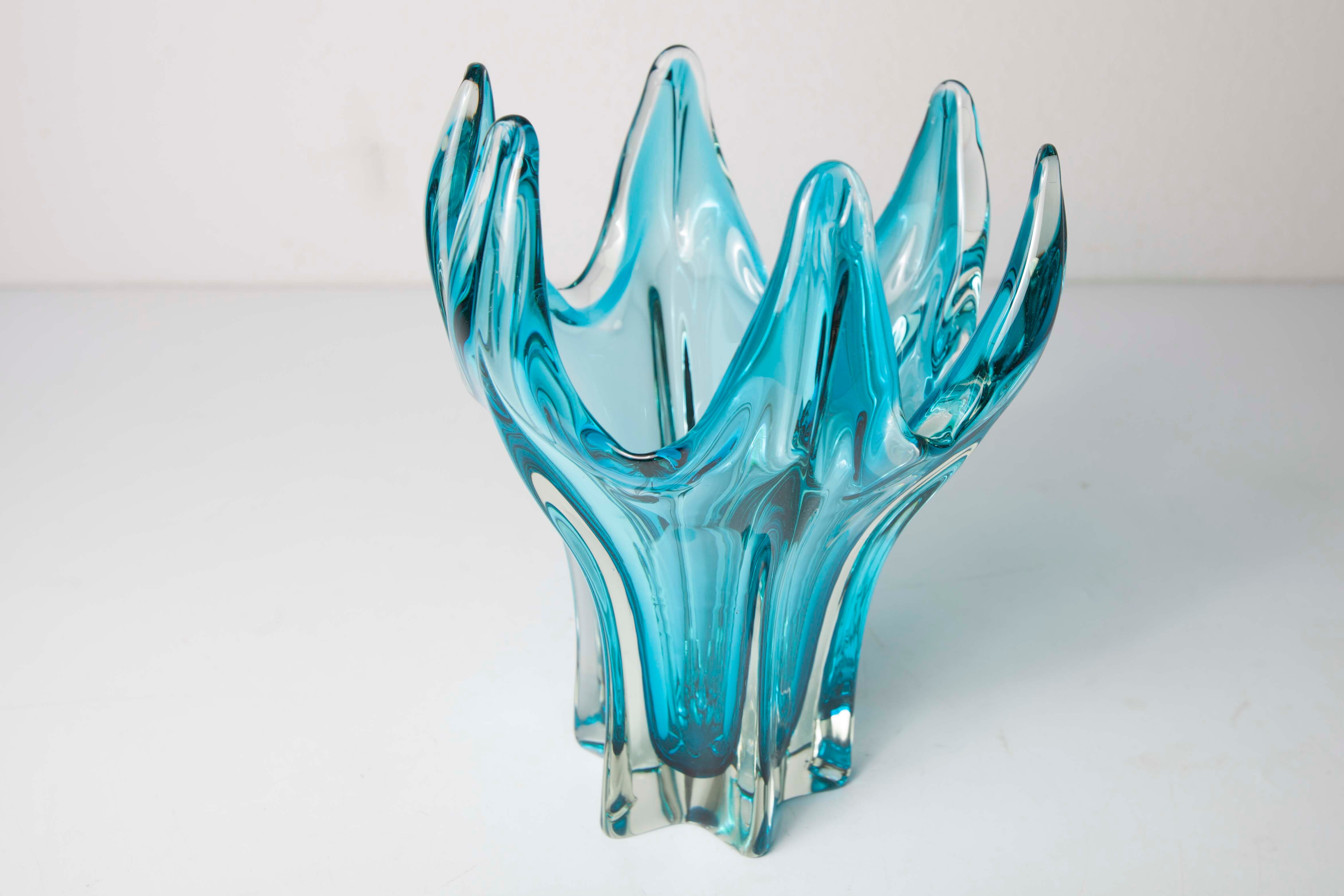 60's blue Murano vase