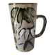 Mug en grès émaillé décor libre, travail de potier vintage