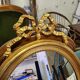 Vintage oval bow tie mirror
