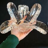 Valves the Chatel empty cut crystal pocket plant shape 50s - 60s