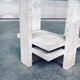 Brutalist Travertine Coffee Table by Willy Ballez, Belgium, 1970s