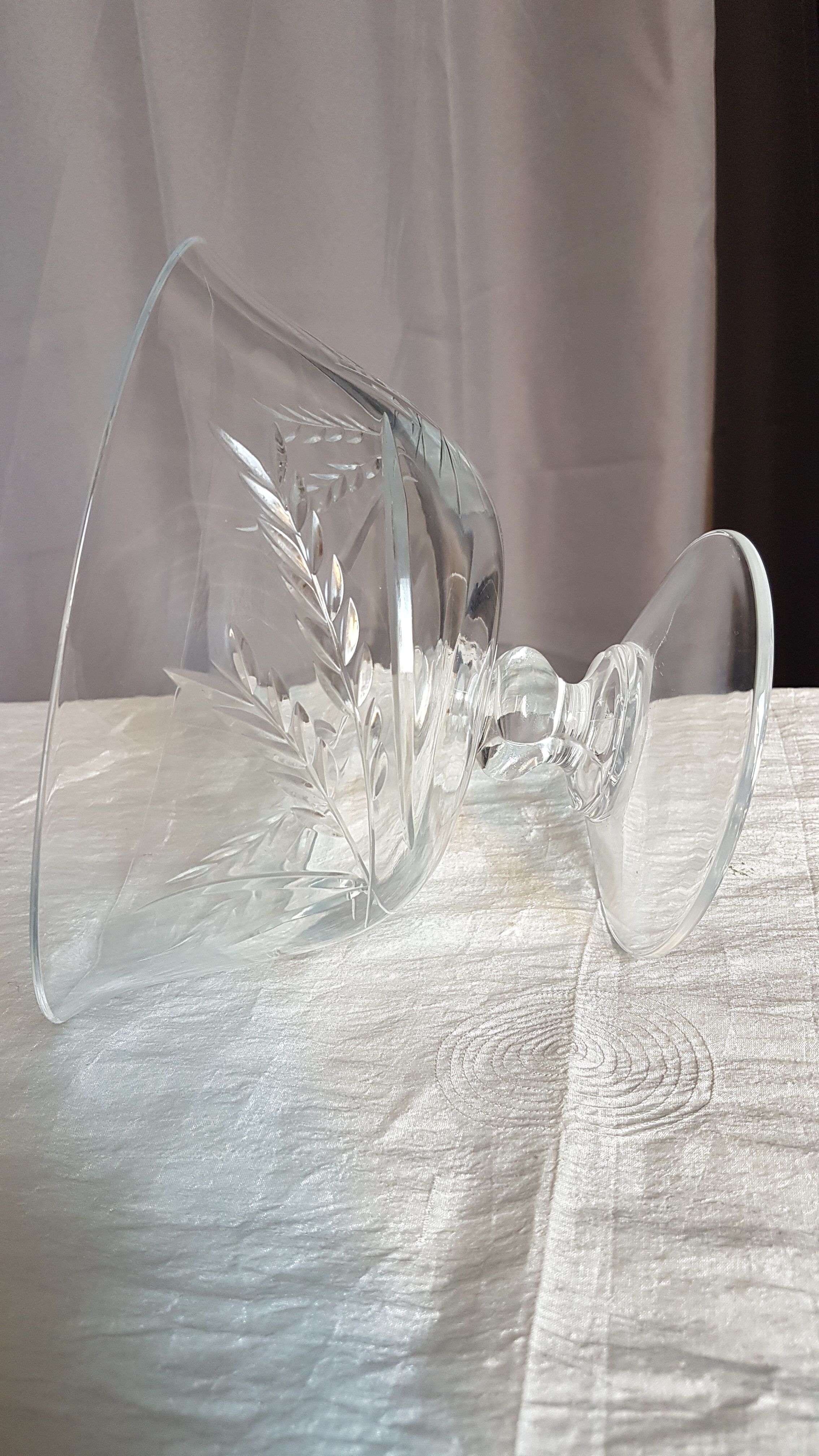 Vintage crystal fruit cup