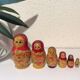Vintage ancient Russian Matriochka dolls