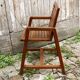 Wooden school desk and chair, 1950s