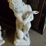 Sculpture en bronze peint