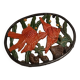 Dessous de plat en fonte poissons