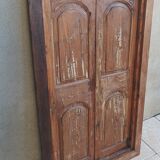 Anciennes portes de placard, bibliothèque murale en hêtre (1)