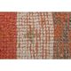 Vintage Turkish hand-knotted wool cotton orange runner rug 96x339