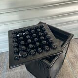 Ensemble de bureau cendrier sistema 45 et pots à crayons, Ettore Sottsass
