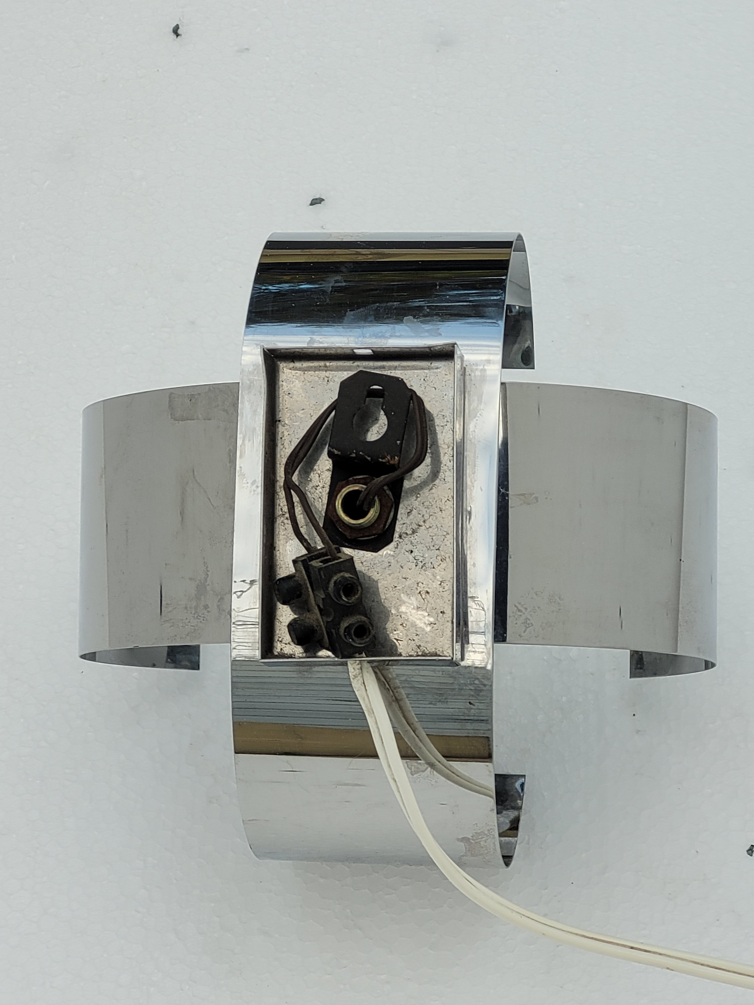 Vintage wall lamp INOX year 70