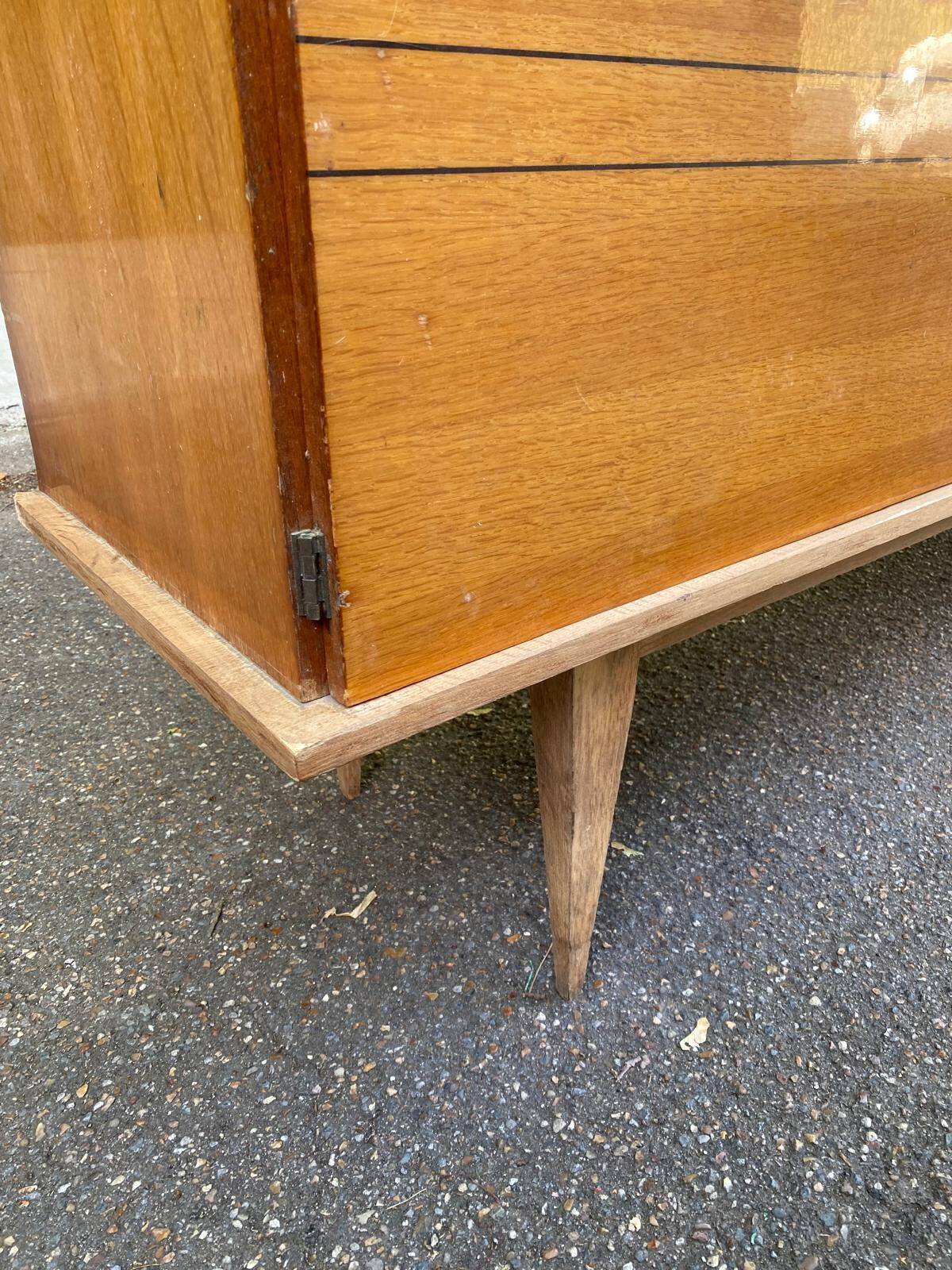 Scandinavian sideboard in solid wood and rosewood 200cm