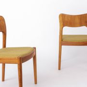 2 Niels Koefoed “Ole” Dining Chairs, Danish Mid Century Teak Chairs 1970s