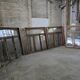4 old solid oak windows from the early 20th century