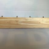 Wooden coat rack with four hooks