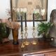 Pair of vintage brass candle holders