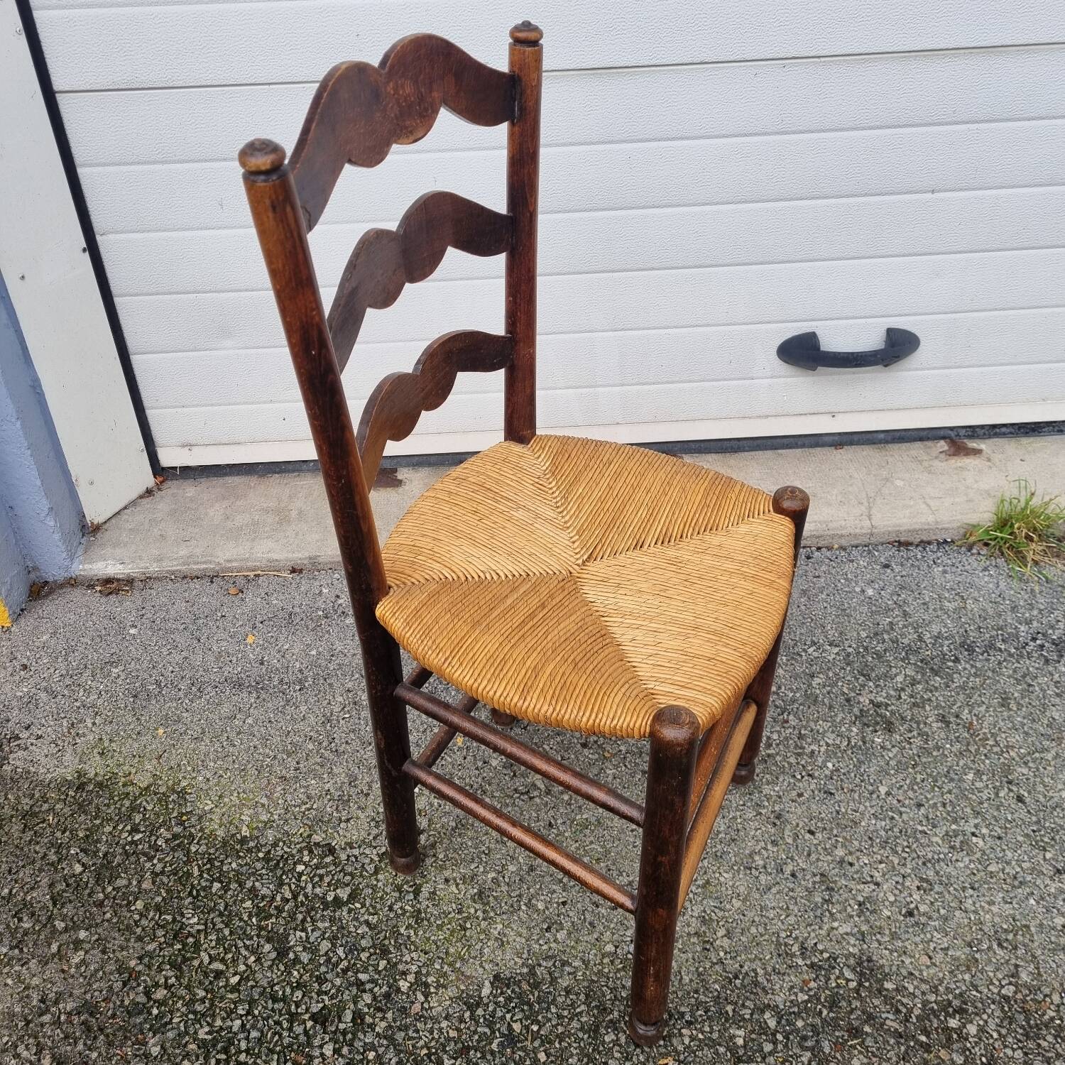 Rustic castle mustache chair