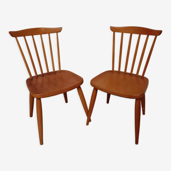 Lot de 2 chaises barreaux vintage