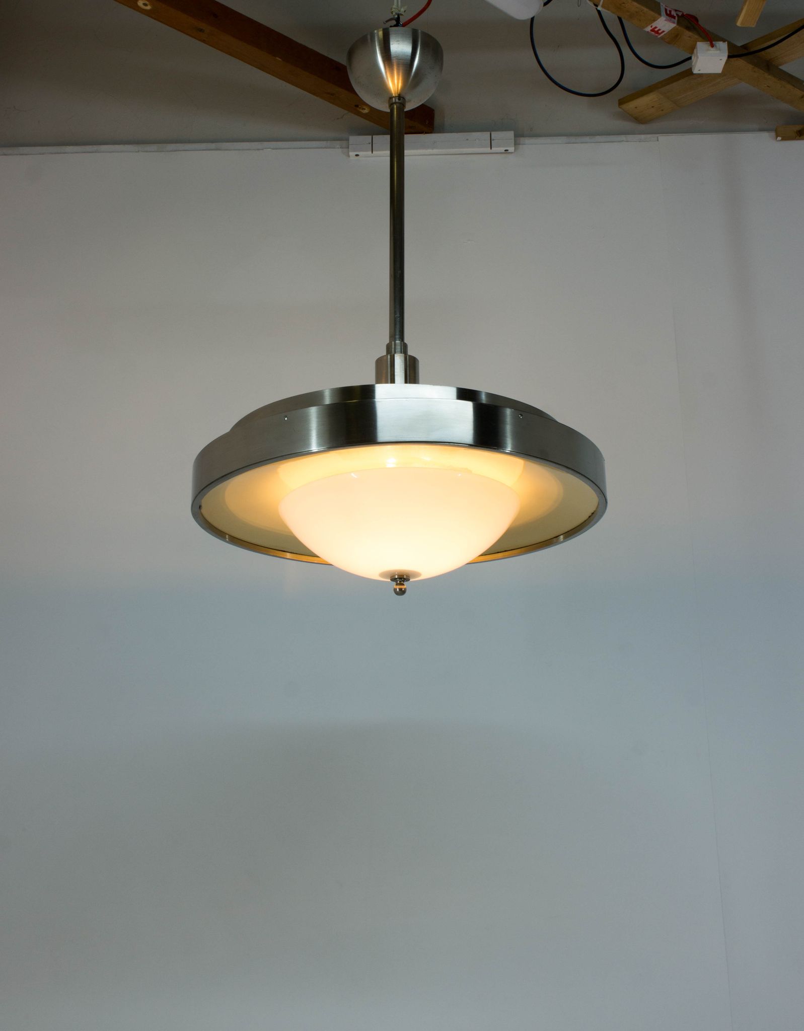 Ultra Rare Large Bauhaus Chandelier by Franta Anyz, 1930s