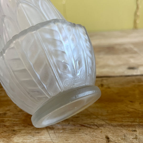 Art Deco vase "golden scales", signed Carrillo