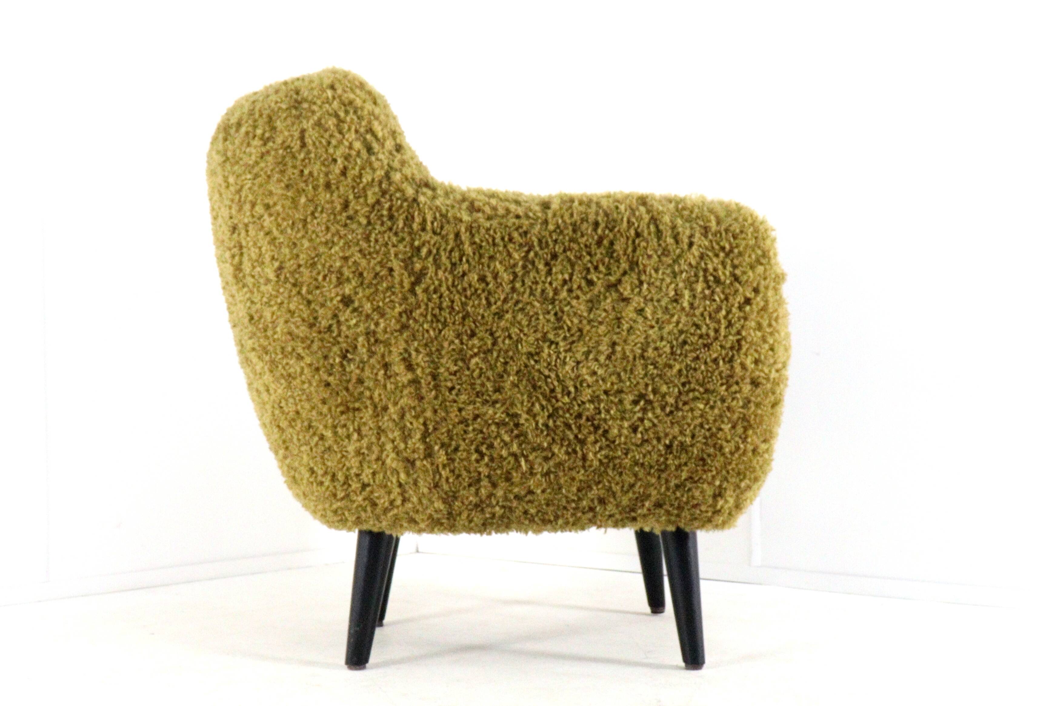 Fuzzy Doodle Armchair Fully Restored - new upholstery
