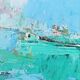 Peinture abstraite originale lumineuse – dlg Nicolas de Stael
