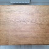 Country-style oak farmhouse desk/console/side table